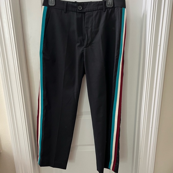Black adaptation pants with stripes on sides - Picture 1 of 5